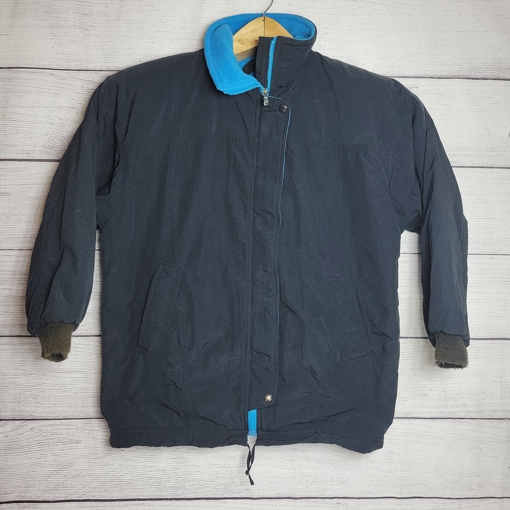 The North Face Jacket APEX Women's Size Medium Black/Blue USA RN#61661‎ CA#30516